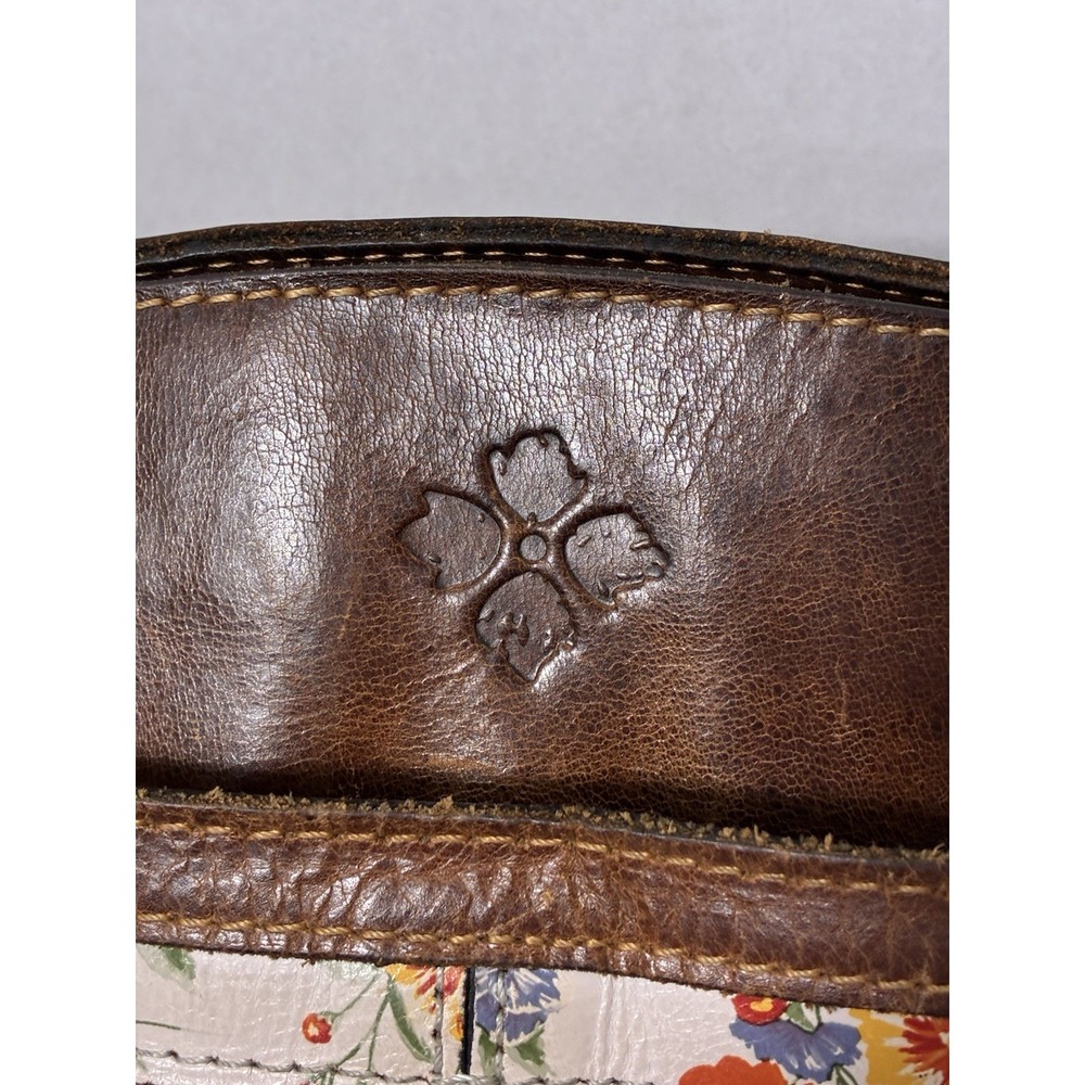 Patricia Nash Floral Mini Tote in Brown and Cream - Picture 2 of 14